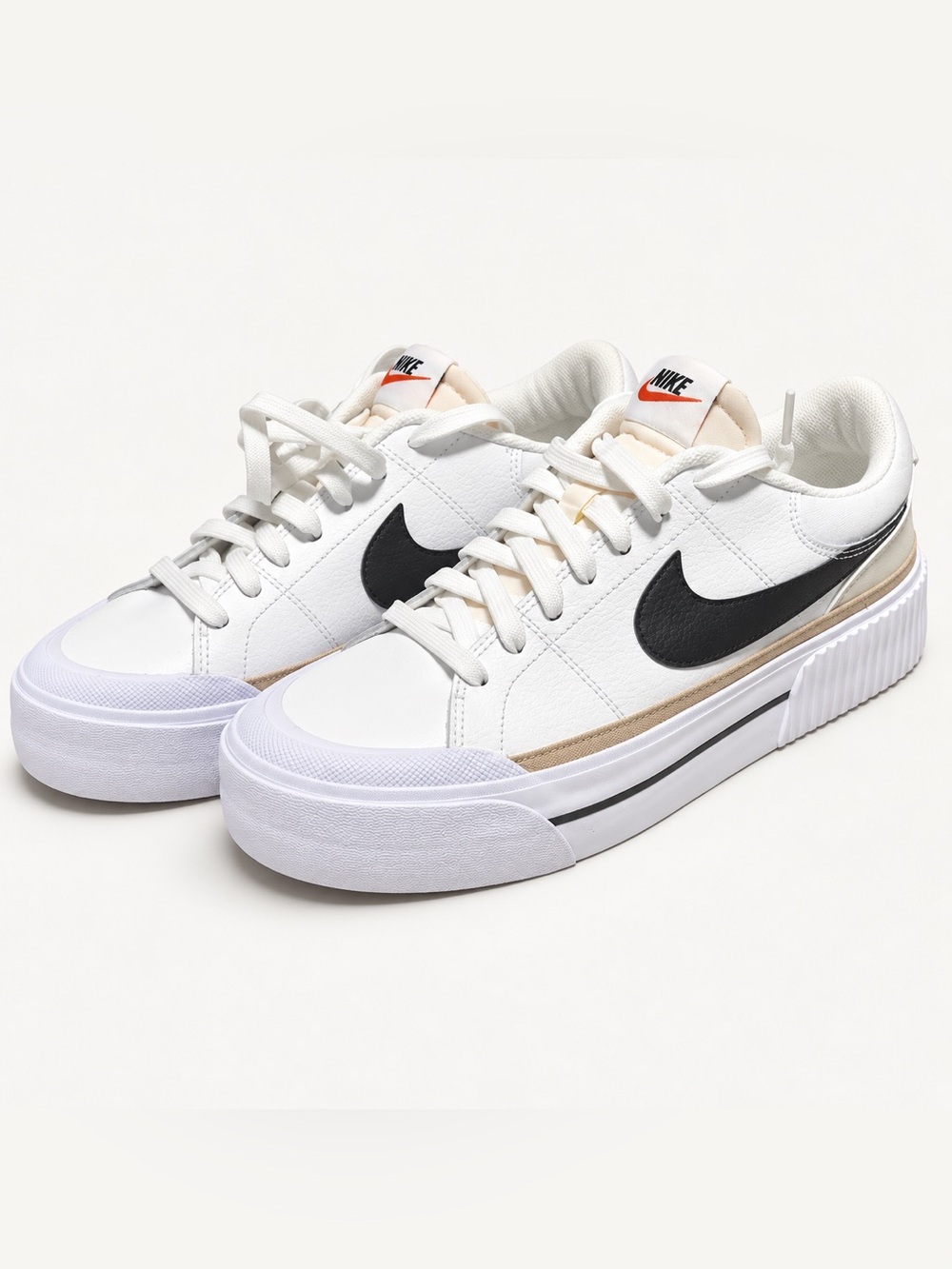 Nike Court Legacy Lift Platform Sneakers White Black Women’s 11.5 NWOB